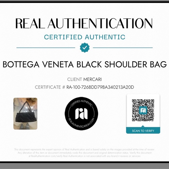 Bottega Veneta- made in Italy- Elegant Black Women's Shoulder Bag - Picture 12 of 12